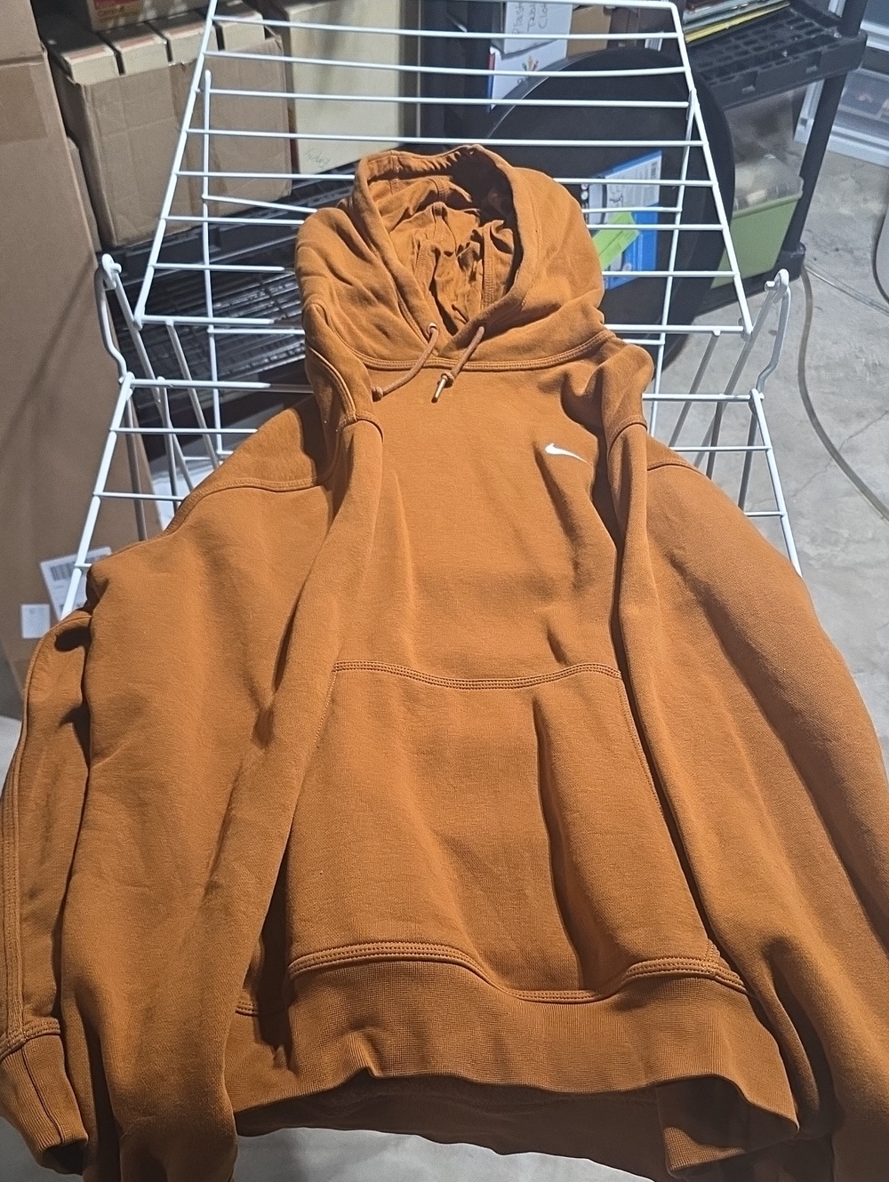 Mens Nike XXL Rust Color Hoodie